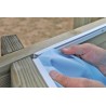 Piscina de madera GRE cuadrada Lemon Wooden Pool GRE 790204