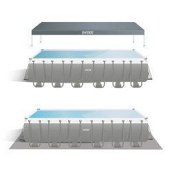 Piscina desmontable Ultra Frame rectangular 732x366x132 Intex 26368NP