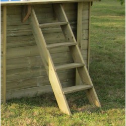 Piscina de madera GRE ovalada Cannelle Terrapools GRE 783335E