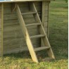 Piscina de madera GRE ovalada Cannelle Terrapools GRE 783335E