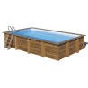 Piscina de madera GRE rectangular Evora Terrapools GRE 788029E