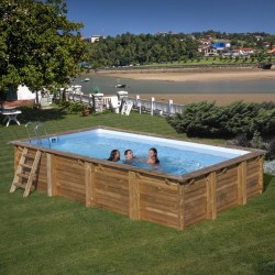 Piscinas Madera Rectangular Evora serie TERRAPOOLS