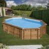 Piscina de madera GRE ovalada AVOCADO Wooden Pool GRE 790203
