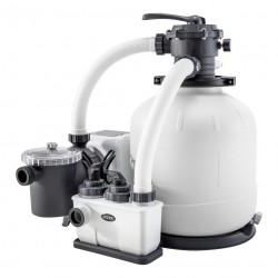 Combo filtracion arena 56.800 L y cloración salina 11 gr /h Intex 26680