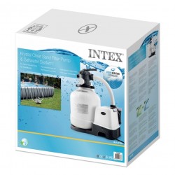 Combo filtracion arena 56.800 L y cloración salina 11 gr /h Intex 26680