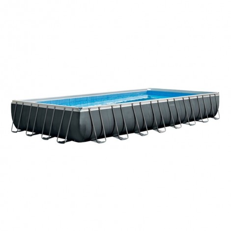 Piscina desmontable rectangular 975x488x132 Intex con clorador y pack deluxe