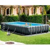 Piscina desmontable rectangular 975x488x132 Intex con clorador y pack deluxe