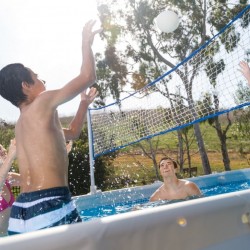 Piscina desmontable rectangular 975x488x132 Intex con clorador y pack deluxe