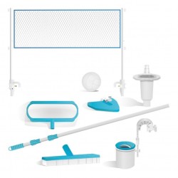 Piscina desmontable rectangular 975x488x132 Intex con clorador y pack deluxe