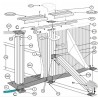 Perfil inferior PVC piscina ovalada GRE PC4601160WP