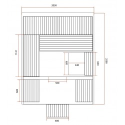 Sauna de exterior barril gaia luna