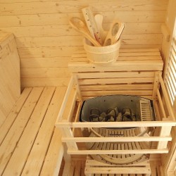 Sauna de exterior barril Gaïa Bella