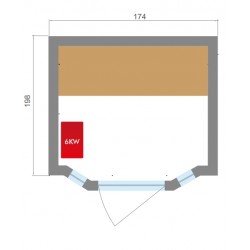 Sauna de vapor Zen 4 plazas