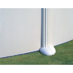 Piscina desmontable GRE ovalada Atlantis altura 132 cm chapa blanca