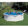 Piscina desmontable GRE redonda Atlantis altura 132 cm chapa blanca