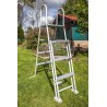 Piscina desmontable GRE ovalada Bora Bora altura 120 cm chapa blanca