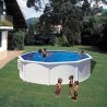 Piscina desmontable GRE redonda Bora Bora altura 120 cm chapa blanca