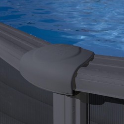 Piscina desmontable Gre Capri ovalada Grafito