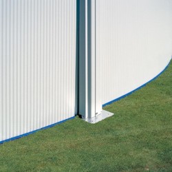 Piscina desmontable GRE redonda Fidji altura 120 cm chapa blanca