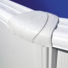 Piscina desmontable GRE redonda Fidji altura 120 cm chapa blanca