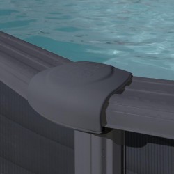 Piscina desmontable Gre Granada ovalada Grafito