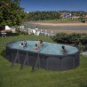 Piscina desmontable Gre Granada ovalada Grafito