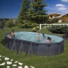 Piscina desmontable GRE redonda Grafito