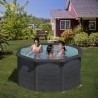 Piscina desmontable GRE redonda Grafito