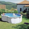 Piscina desmontable GRE en ocho Varadero altura 120 cm chapa blanca