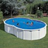 Piscina desmontable GRE en ocho Varadero altura 120 cm chapa blanca