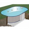 Piscina GRE enterrada ovalada Moorea profundidad 150 cm