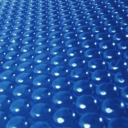 Cubierta verano piscina GRE ovalada madera 400 micrones