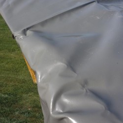 Cubierta invierno piscina GRE rectangular o cuadrada madera Terra Pools 550 g/m²