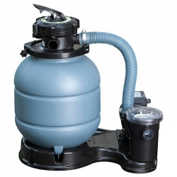 tillvex Depuradora Azul de Agua para Piscina 10 m³/h - 5 Funciones de  Filtrado - Bomba de Filtro de Arena con Válvula