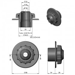 Boquilla de impulsión Multiflow para encolar AstralPool