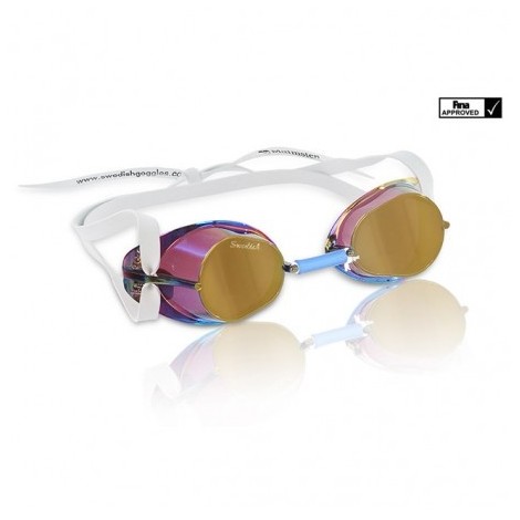 Gafas de natación suecas Malmsten metallic