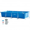 Piscina desmontable rectangular INTEX Metal Frame + depuradora