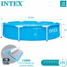 Piscina desmontable redonda INTEX Metal Frame