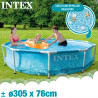 Piscina desmontable circular INTEX Metal Frame Beachside