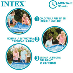 Piscina desmontable circular INTEX Metal Frame Beachside