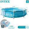 Piscina desmontable circular INTEX Metal Frame Beachside