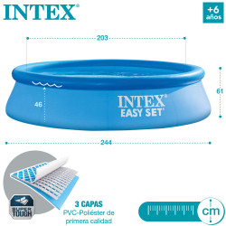 Piscina hinchable redonda INTEX Easy Set + depuradora