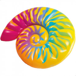 Colchoneta hinchable caracola INTEX arcoíris