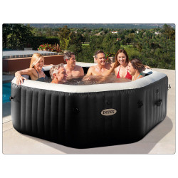 Spa hinchable octogonal INTEX con burbujas y jets Deluxe 1.098litros