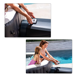 Spa hinchable octogonal INTEX con burbujas y jets Deluxe 1.098litros