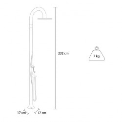 Ducha con mezclador T345-TL Funny Yin de Arkema Design