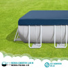 Cubierta rectangular piscinas Intex Prisma Frame 400x200