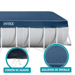 Cubierta rectangular piscinas Intex Prisma Frame 400x200