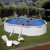 Piscina desmontable Gre redonda Privilege Ø350 altura 132 chapa blanca