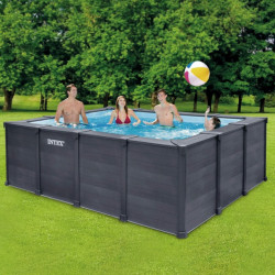 Piscina desmontable Intex Graphite Gray Panel